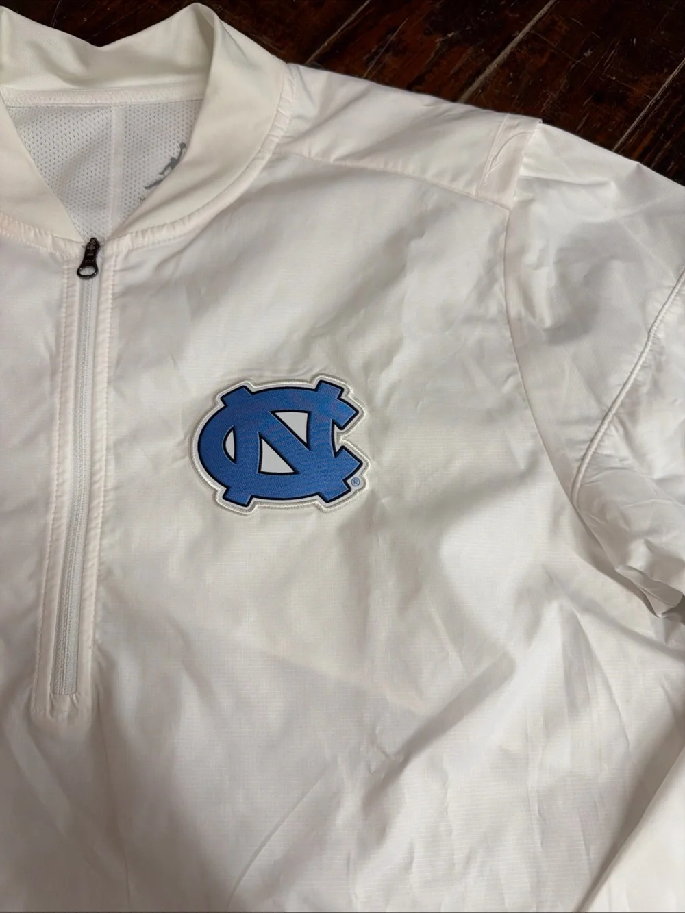 Jordan White Mesh Pullover with Gray Jumpman